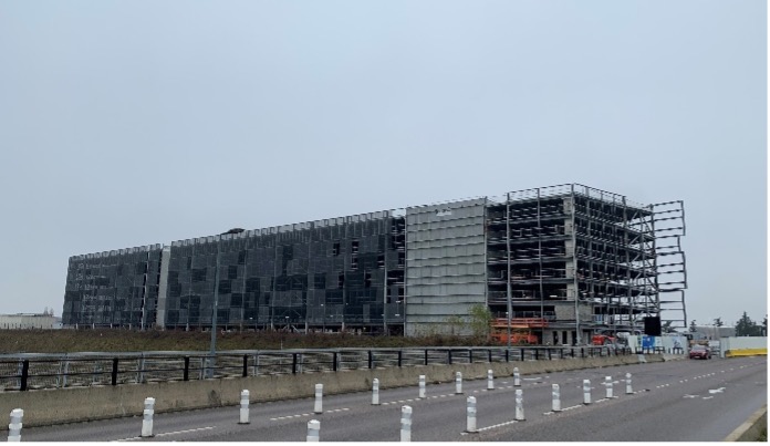 Construction parking aérien